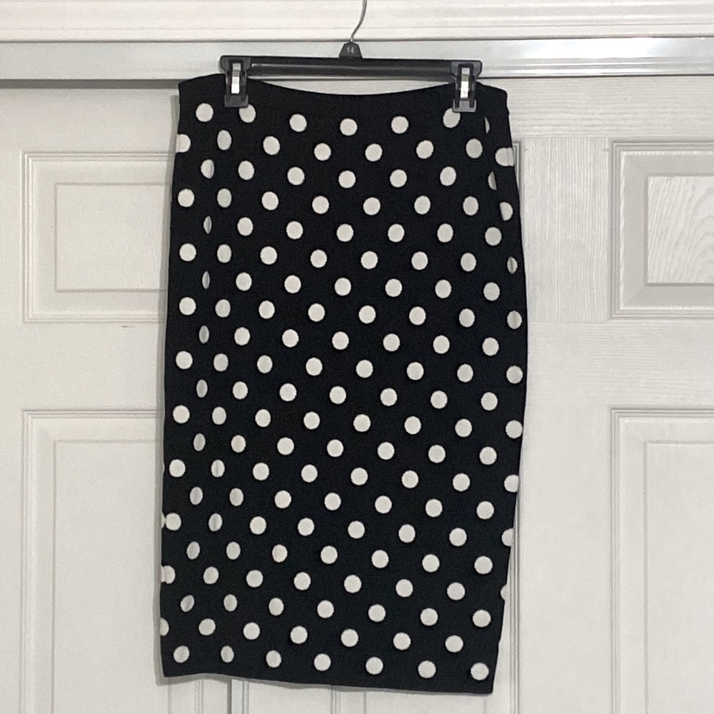 Black & White Polka Dot Skirt